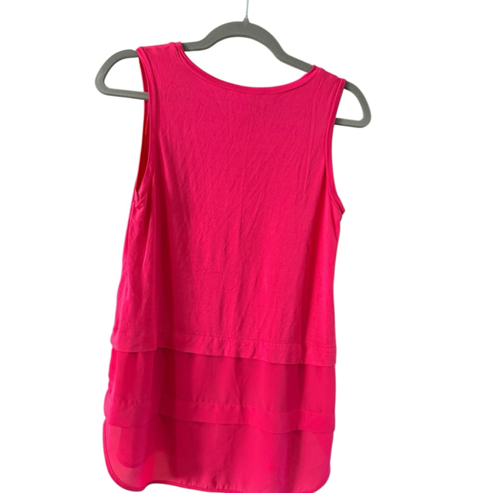 Women's Michael Kors Pink Layered Tank Top M - Picture 9 of 9